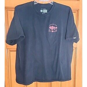 Salty Crew Black Wrecks Reef And Rocks T-Shirt w/ Logo Graphic Men's Size XL